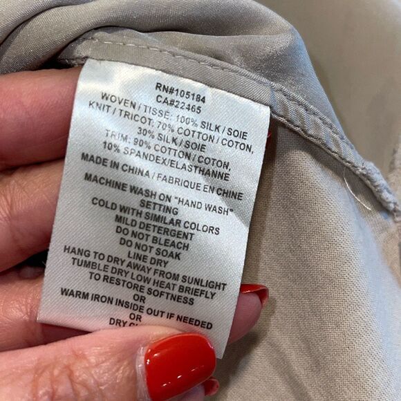 Go By Go Silk Womens Silk Cap Sleeve Iconic Go Anytime Top Dusty Rose Size XSmal - Picture 6 of 8